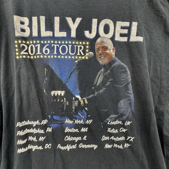 PGA Tour Other - Men's 2016 Billy Joel In Concert‎ Tour Piano Man Chicago Cubs Tee Shirt 2XL
